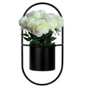 Ver imagem 2 de Kit 4 Flores Artificiais Brancas Decorativas Elegantes para Casa e Eventos