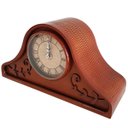 Ver imagem 2 de Relógio de Mesa Antigo Decorativo de Madeira com Números Romanos