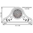 Ver mais imagens de Relógio de Mesa Antigo Decorativo de Madeira com Números Romanos