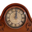 Ver imagem 3 de Relógio de Mesa Antigo Decorativo de Madeira com Números Romanos