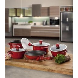 Conjunto de Panelas Cerâmica Duo Smart 5 Peças Pomodoro e Brindes Ceraflame - 4