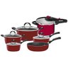 Jogo De Panelas Mônaco Tramontina 6 Peças Vermelha Indução - 1