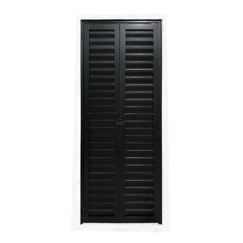 Porta Camarão Palheta Alumínio 70x210 Preto Lado Direito