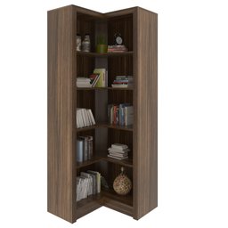 Armário de Canto Aberto com 6 Prateleira ME4132 - 5 Armário de Canto Aberto com 6 Prateleira ME4132 - 5