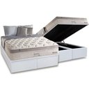 Ver imagem 1 de Cama Box Baú King: Colchão Molas Anjos MasterPocket Ensacadas Impressione Visco Látex + Base CRC Cou