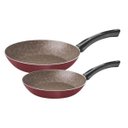 Ver imagem 1 de Jogo de Frigideiras Paris Texture 2 Peças Alumínio Antiaderente Tramontina