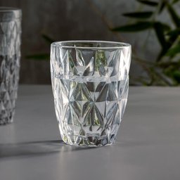 Copo de Vidro Diamond Transparente 270ml - Lyor - 5