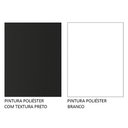 Ver imagem 6 de Guarda-roupa Solteiro 2 Portas de Correr com Espelho 4 Gavetas Preto/branco Vivare Plus Madesa Preto
