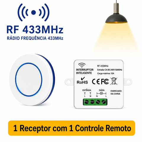 Interruptor de Luz sem Fio e Modulo Remoto