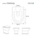 Ver imagem 3 de Assento Sanitario com Amortecedor Century Cinza para Vaso Deca