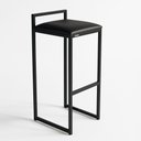 Ver imagem 1 de Banqueta Ferro Alta Industrial Metal Bar Moderno Corino:preto