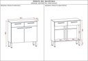 Ver imagem 4 de Balcão Gabinete de Cozinha 90 Cm 2 Portas Nala Kits Paraná Cor:freijó Gris