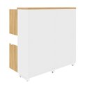 Ver mais imagens de Armário Estante para Escritório com 8 Portas de Abrir e 2 Nichos F5 Office Marrom/Macadâmia com Bran
