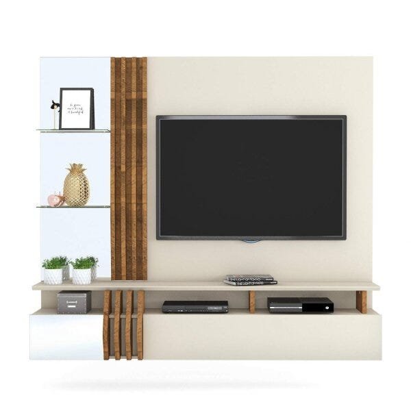 Painel Home Suspenso para TV até 55 Polegadas Moderno Lua Espresso Móveis - 2