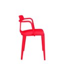 Ver imagem 3 de Cadeira Sara Vermelho Flame em Polipropileno - Mor