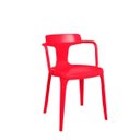 Ver imagem 1 de Cadeira Sara Vermelho Flame em Polipropileno - Mor