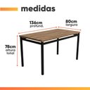 Ver imagem 3 de Conjunto de Mesa Sala de Jantar 6 Cadeiras Atlanta 1,36m