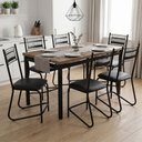 Ver imagem 2 de Conjunto de Mesa Sala de Jantar 6 Cadeiras Atlanta 1,36m