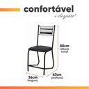 Ver imagem 4 de Conjunto de Mesa Sala de Jantar 6 Cadeiras Atlanta 1,36m