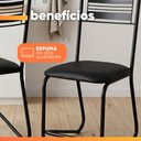 Ver imagem 6 de Conjunto de Mesa Sala de Jantar 6 Cadeiras Atlanta 1,36m
