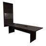 Conjunto Sala de Reunião Mesa 2,70m e Painel para Tv Pre F5 Cor:preto - 3