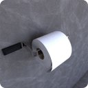 Ver imagem 1 de Porta Papel Higiênico de Parede Cromado e Preto Empire