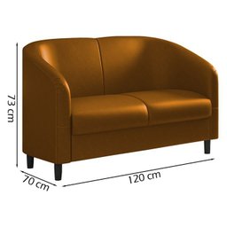 Sofa Decorativo 2 Lugares 120 cm Scala Corano TCS 727 Moll - 4