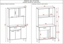 Ver imagem 4 de Armário de Cozinha Pequeno 6 Portas 1 Gaveta Pan Kits Paraná