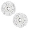 Kit 2 Refil Microfibra Esfregão Mop Limpeza 16cm Universal! - Branco - 1