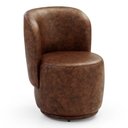 Ver imagem 2 de Poltrona Orgânica Decorativa Living Molly Couríssimo Whisky - Desk Design Cor Whisky