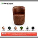 Ver imagem 7 de Poltrona Orgânica Decorativa Living Molly Couríssimo Whisky - Desk Design Cor Whisky