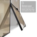 Ver imagem 3 de Kit 2 Armários Aéreos de Cozinha GRPR06000173 60cm 2 Portas Basculante Branco-Preto Vidro Reflecta