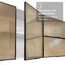 Ver imagem 6 de Kit 2 Armários Aéreos de Cozinha GRPR06000173 60cm 2 Portas Basculante Branco-Preto Vidro Reflecta