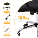 Ver imagem 6 de Cadeira de Escritório Diretor Tela Mesh Simples Giratória Ribs Preta