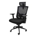 Ver imagem 1 de Cadeira de Escritório Presidente Tela Mesh Apoio de Cabeça e Ajuste de Lombar Monaco Giratória