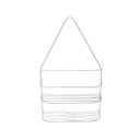 Ver imagem 2 de Porta Shampoo Cromado 25,5x9x41cm - Panami