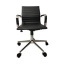 Ver imagem 6 de Kit 2 Cadeiras Escritório Home Office Giratória Baixa Moderna Esteirinha Rivatti