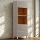 Ver imagem 2 de Torre Quente 2p 1g 219x70 Cm Mdf Proenca Nogueira Nude Prime Demartez