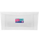 Ver imagem 3 de Caixa Organizadora Plástica Transparente 65l Tampa com Trava Radical Color Ordene Multiuso