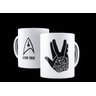 Caneca Porcelana Saudação Vulcana Filme Star Trek - 1