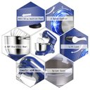 Ver imagem 4 de Aucma Batedeira 6.5qt, 660w, 6 Velocidades, Royal Blue