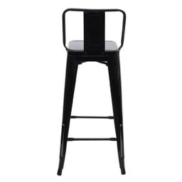 Banqueta Alta Para Bar Balcão Bancada Bistro Cozinha Americana Tolix Iron Industrial Preta - 4