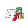 Playground Infantil Plástico com 2 Balanços e Escorregador Millenium Freso - 1
