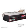 Cama Gamer Hero Com Gavetas Preto/vermelho - 5