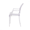 Ver imagem 4 de Kit 4 Cadeiras para Mesa de Jantar Cozinha Sala Escrivaninha Sofia Louis Ghost Transparente