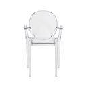 Ver imagem 5 de Kit 4 Cadeiras para Mesa de Jantar Cozinha Sala Escrivaninha Sofia Louis Ghost Transparente