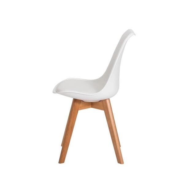 Kit 2 Cadeiras para Mesa de Jantar Sala Cozinha Escrivaninha Saarinen Design Leda Branca - 4