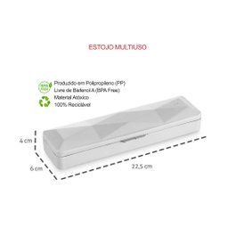 Talheres Infantil Unissex Garfo Faca Colher e Estojo - 4