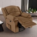 Ver imagem 6 de Poltrona do Papai Reclinável Sala de Cinema Barcelona Glider Manual Giratória Massagem Usb Pu
