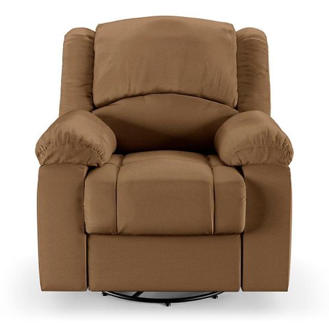 Poltrona do Papai Reclinável Sala de Cinema Barcelona Glider Manual Giratória Massagem Usb Pu